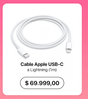 Cable Apple USB-C a Lightning (1m)